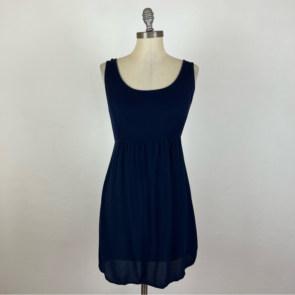 Seraphine Navy Blue Nursing Mini Dress